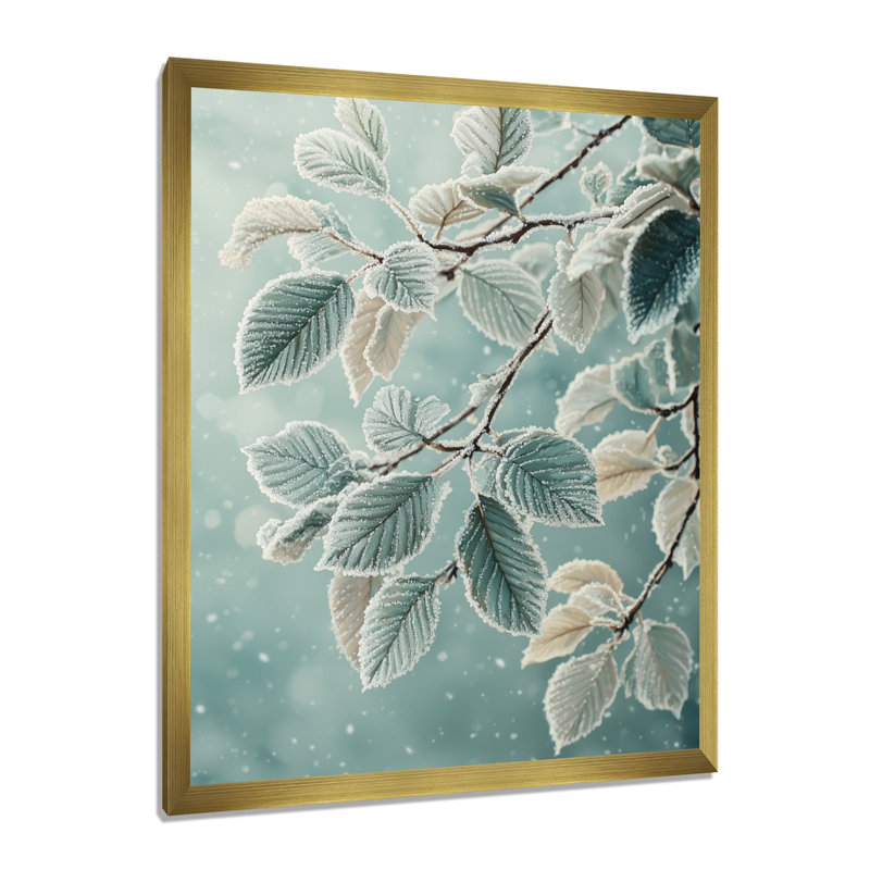 Samara - impressions murales florales, H 20 po x l 12 po, Reproduction encadrée d'une seule photo, Gold