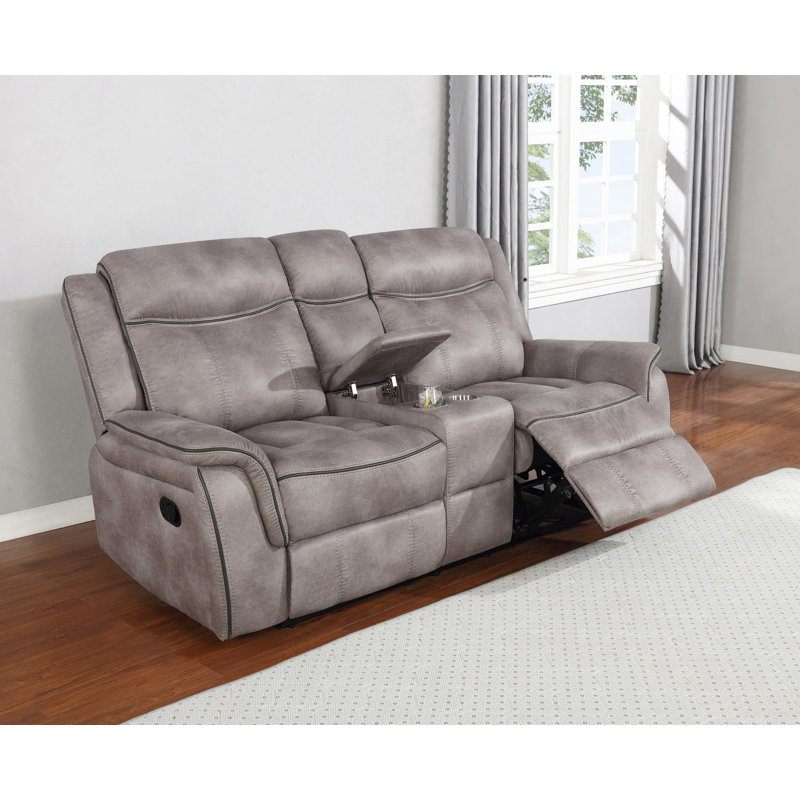 Causeuse Aerne, Microfibre grise