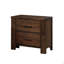 Wooden Nightstand With 2 Drawers