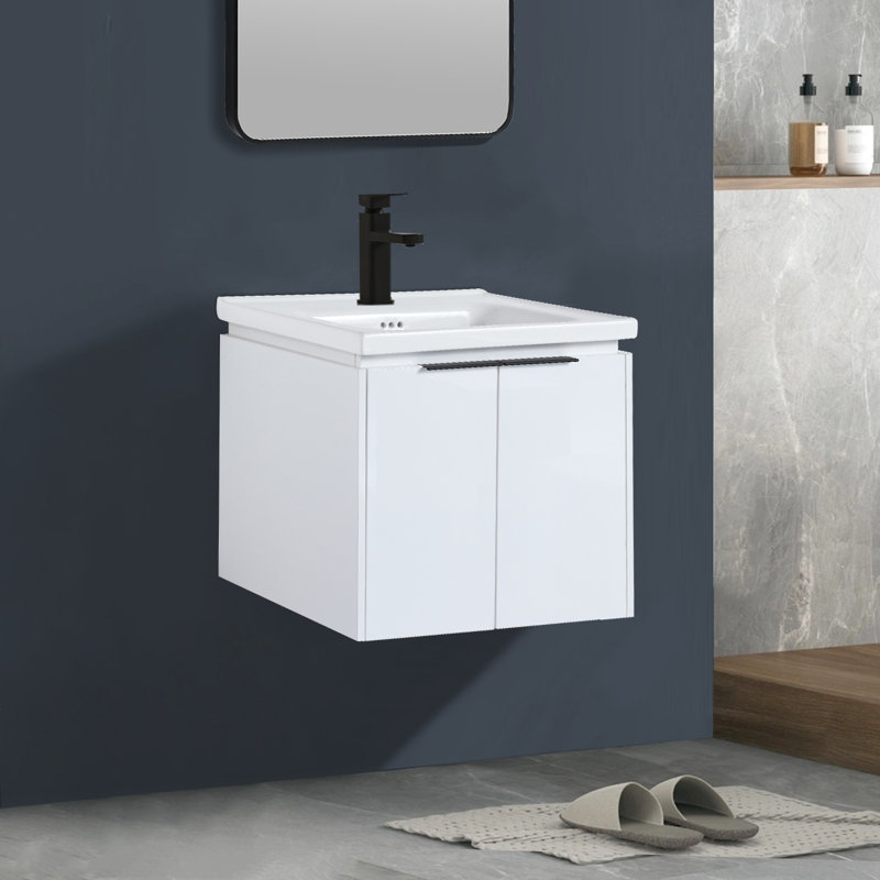 Wall-Mounted Bathroom Vanity With Sink
