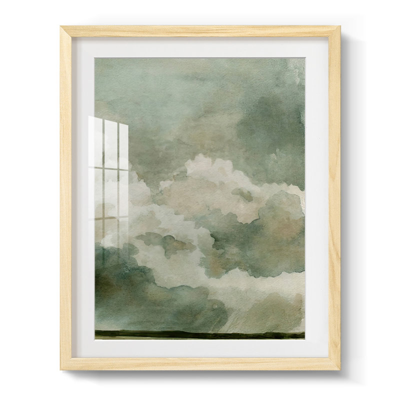 Coming Rain II -Framed Print, Natural, 28.5" H x 20.5" W