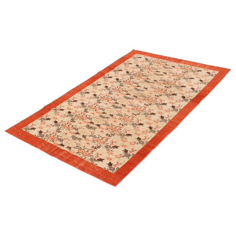 Tapis crème Humza Vintage 5 pi 6 po x 9 pi 1 po