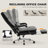 Double Layered Upholstered Executive Chairs with Footrest-1349653444