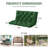 Outdoor 5" Bench Cushion For 2-3 Seaters, Porch Waterproof Swing Cushion With Backrest-1142095719-1143910564