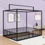 Convertible Metal Bed Frame With Protective Fence-2025157747-2025157746