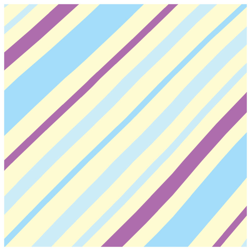 Coussins Diagonal Pastel Stripes, 20 x 20 pouces