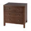 Nora 25 in. W Rectangular Wood 3 Drawer Nightstand-1781185841
