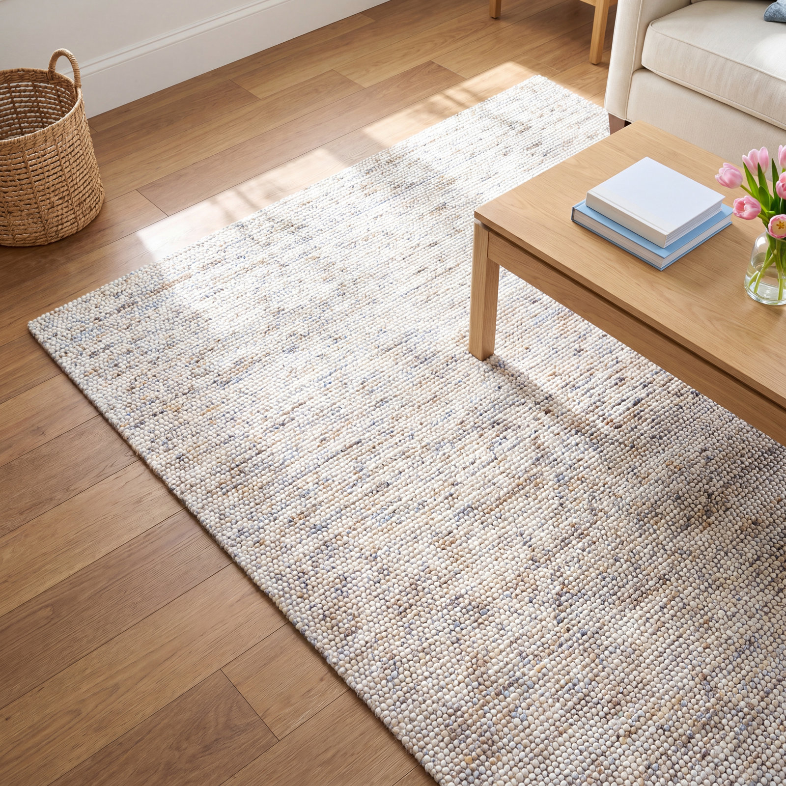 Elle Handmade Ivory / Multi Rug, Rectangle 9' x 12'