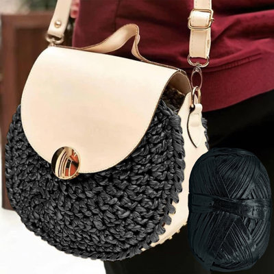 Bandes de tissu à texture métallique personnalisées à tisser de couleur épaisse pour tricoter des sacs à tricoter et des sacs à tricoter au crochet 50 verges 148 pi