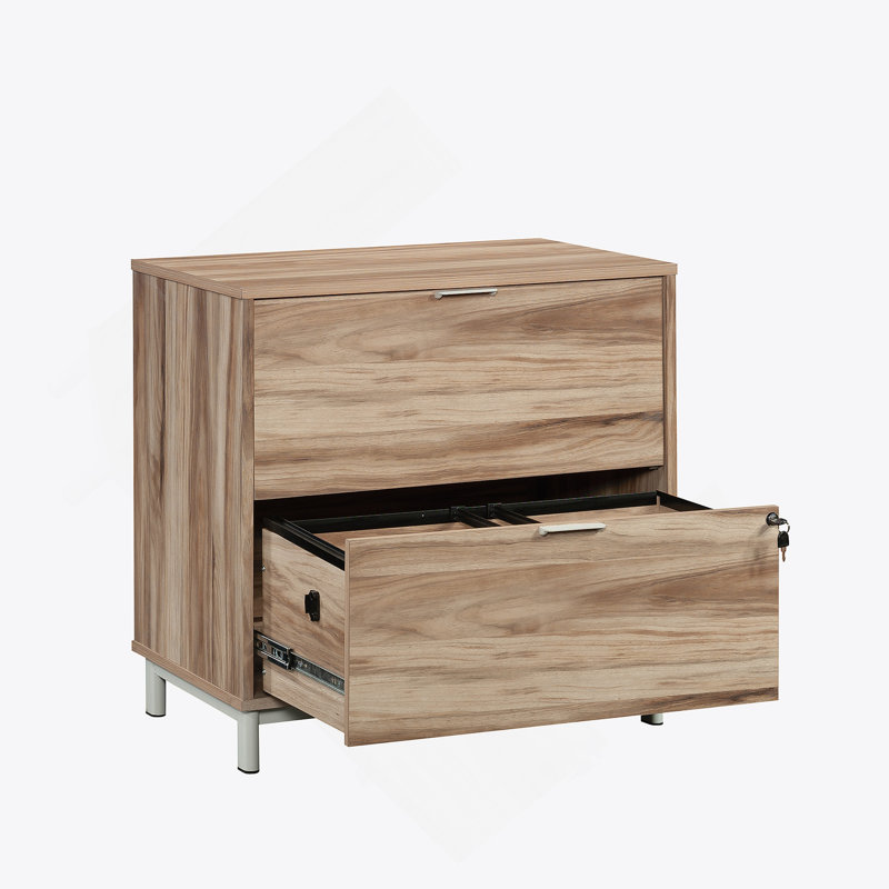 Classeur latéral, finition bois d'acacia