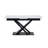 Modern Rectangular Dining Table with Sintered Stone Top and White Marble Finish, Seats 6
