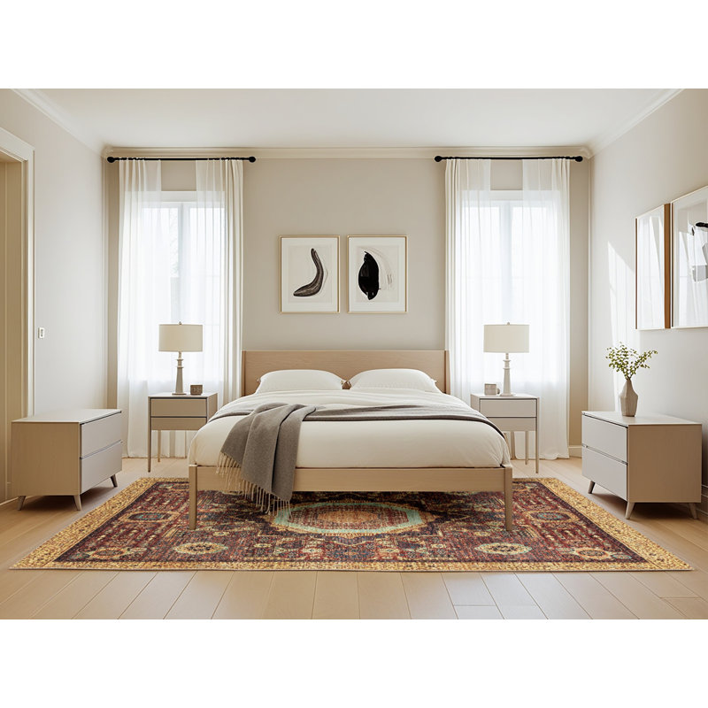 Tapis abstrait moderne 2345, Rectangle de 5 pi x 8 pi