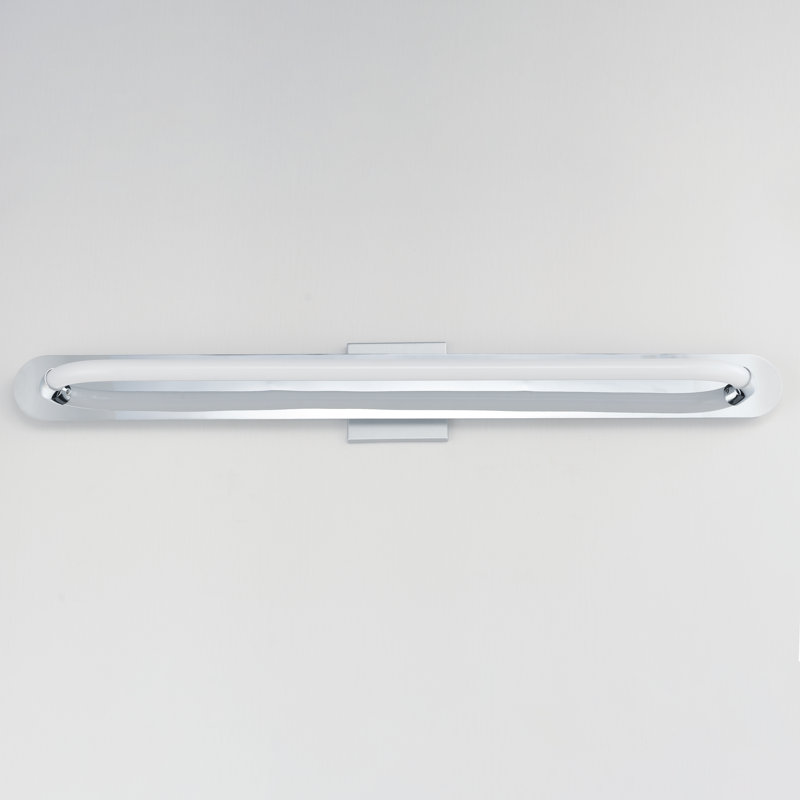 Deiontay Steel LED Flush Mounted Sconce, Gold, 3.25" H x 36" W x 4" D