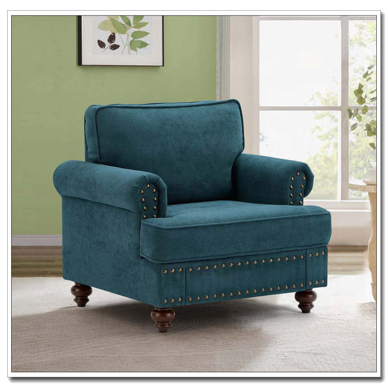Fauteuil club en chenille