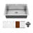 Elite Workstation 33'' L Drop-In Single Bowl Stainless Steel Kitchen Sink