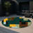 Blocked Biosphere Indoor And Outdoor Area Rug-1380753722