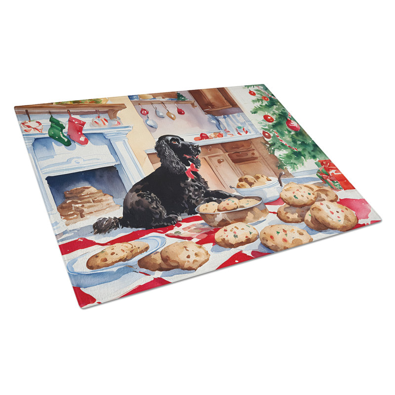 Planche à découper en verre American Water Spaniel