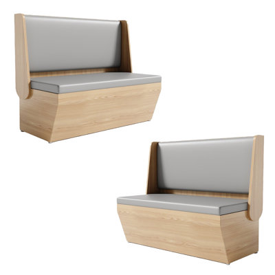 Light Luxury Simple Restaurant Bench Faux Leather Upholstered Bench
