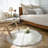 Lavallee Faux Sheepskin Shag Performance White Rug-1761726581