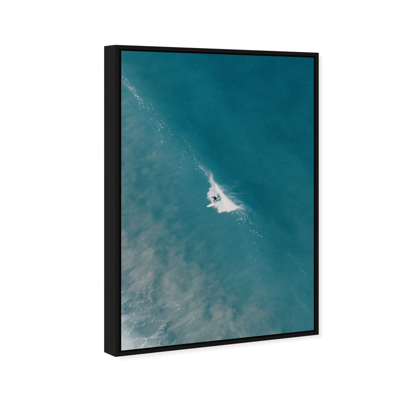 Aquamarine Breath Print by Oliver Gal, 16"H x 11"W, Black Floater Frame