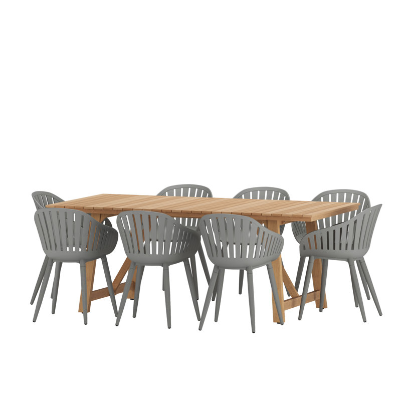 Ensemble de salle à manger Anautica, gris