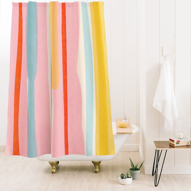 Rideau de douche Little Arrow Design Co, Rayures multiples