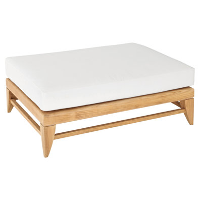 Limited 100 Teak Outdoor Ottoman with Sunbrella® Cushion