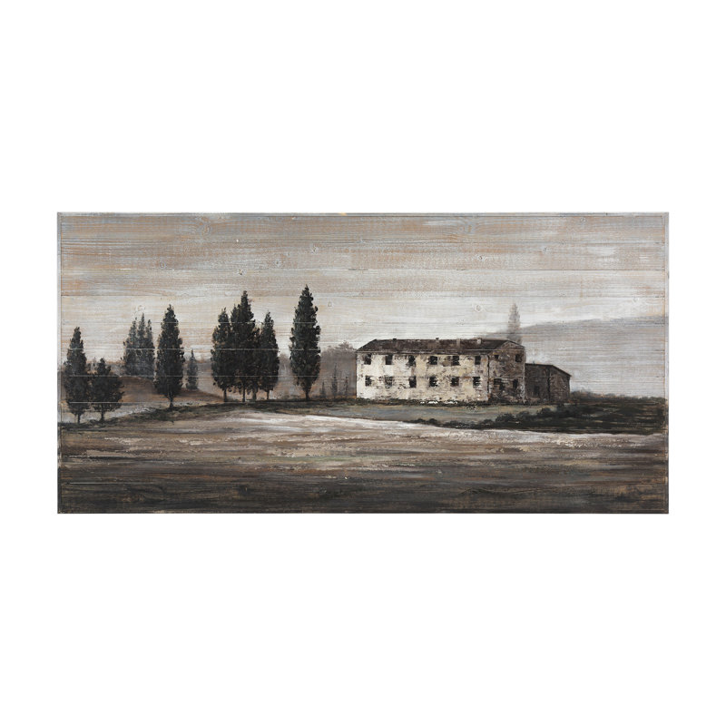 «Cypress toscan», art mural non encadré