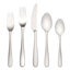 Lenox Stratton Dishwasher Safe Flatware Set, Stainless Steel, Silver, 65 Pieces