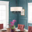 Lustre tambour unique à 5 lumières-964173085
