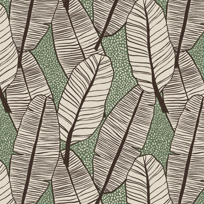 Motif de feuilles de bananier tropical