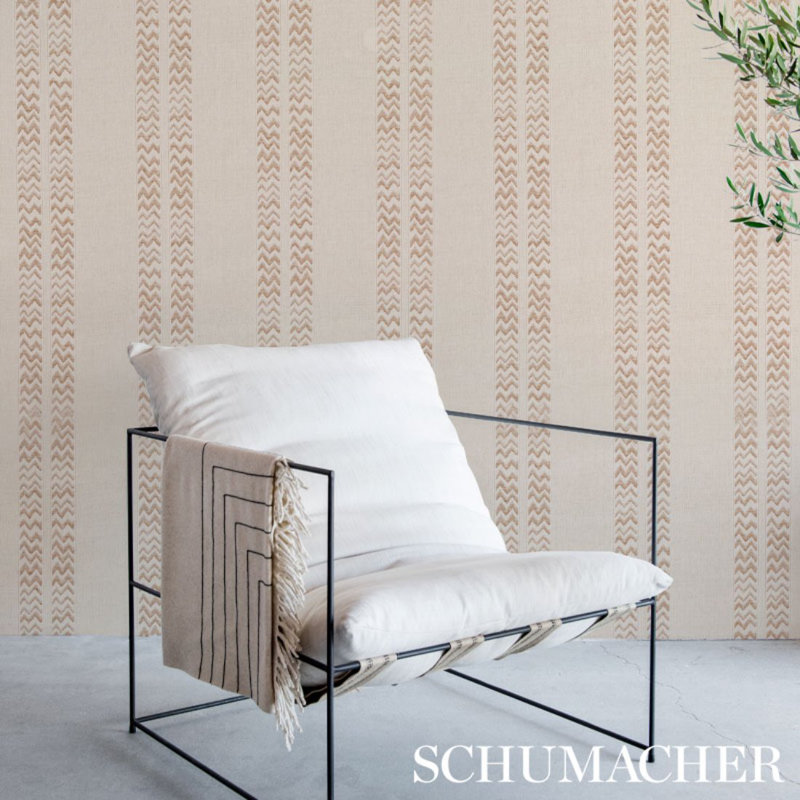Kudu Stripe Fabric, Brown