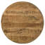 Table d'appoint ronde naturelle et bleue patinée