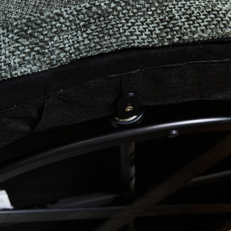 Fauteuil pivotant à 360 degrés Chenille, Vert