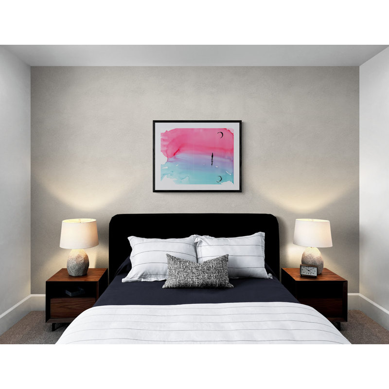 Splendid Tempests Two Print, Black Framed Paper, White, 16" H x 20" W