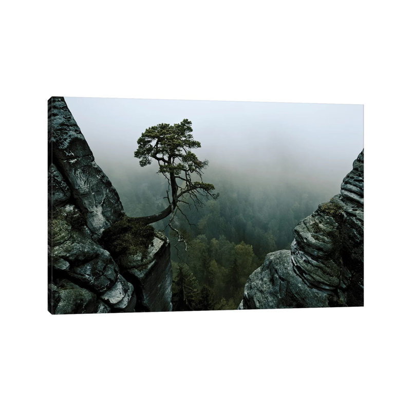 Cliffhanger by Andreas Schott - Print on Canvas, 45.72cm H x 66.04cm W x 1.91cm D, Wrapped Canvas