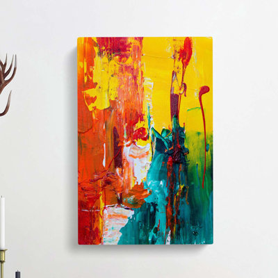 Abstract Art Painting Vol.16 by S.Johnson - Wrapped Canvas Painting Print