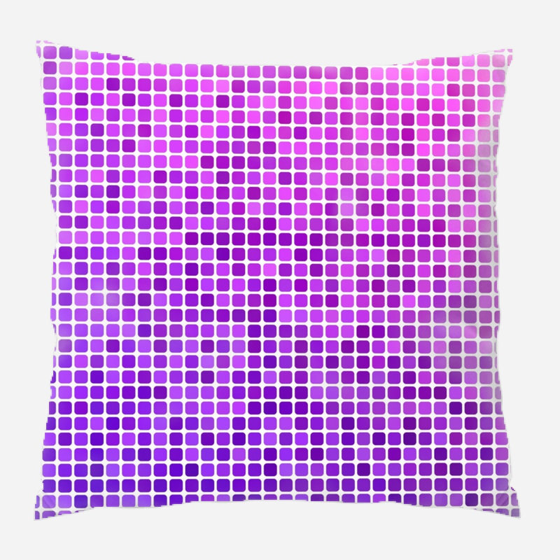 Microsuede Reversible Throw Pillow, Purple