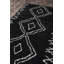 Tapis noir à motif géométrique Coss-20110988