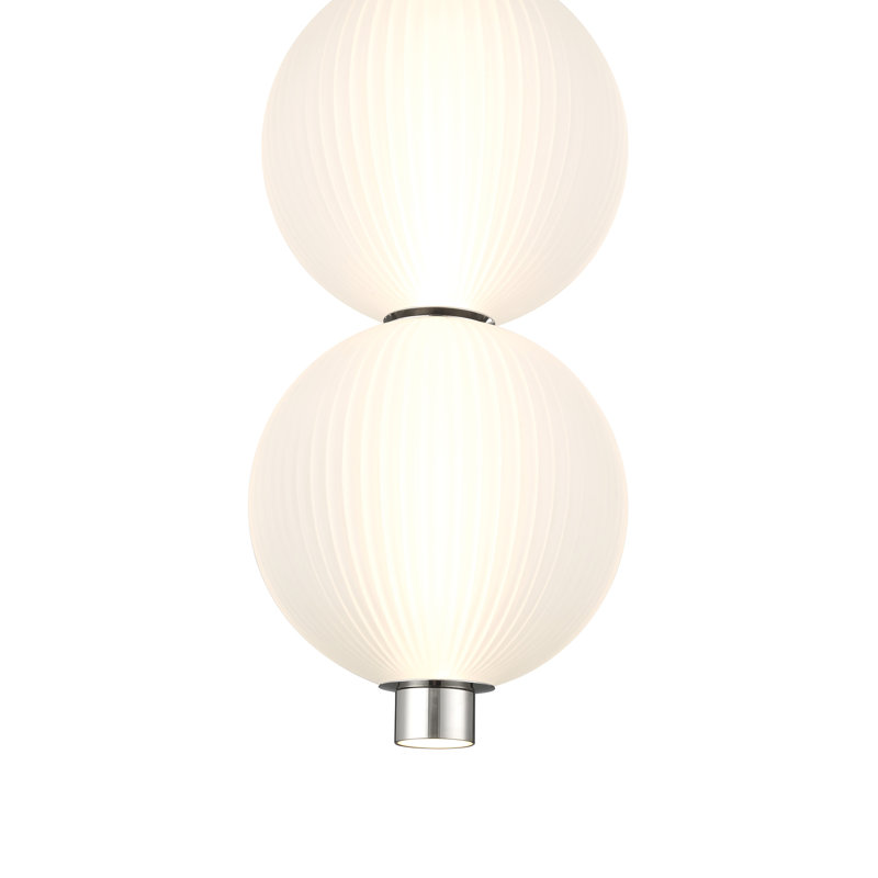 Palmas 16" LED Pendant, Nickel