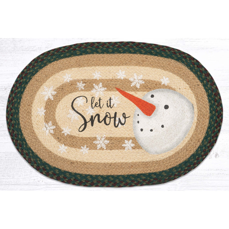  OP-508 Let it Snow Snowman Oval Patch 20"x30"