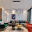 6 - Light Black LED Kitchen Island Pendant