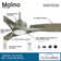 65" Molino 3 - Blade LED Smart Standard Ceiling Fan with Remote Control and Light Kit Included