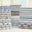 Ensemble de draps imprimés à carreaux à chevrons-114494847