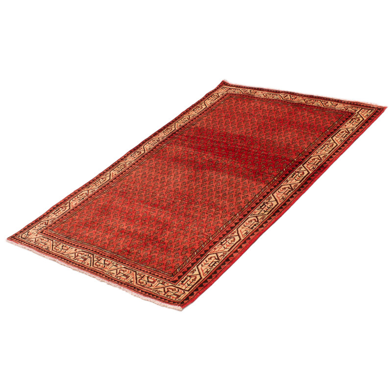 Royal One-of-a-Kind 4'3" X 6'11" 1990s Wool Area Rug Red