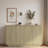 Modern Fluted Sideboard With Adjustable Shelves And Metal Handles-235850971