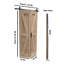 Portes de grange en bois 38 "x 84" avec trousse de quincaillerie d'installation