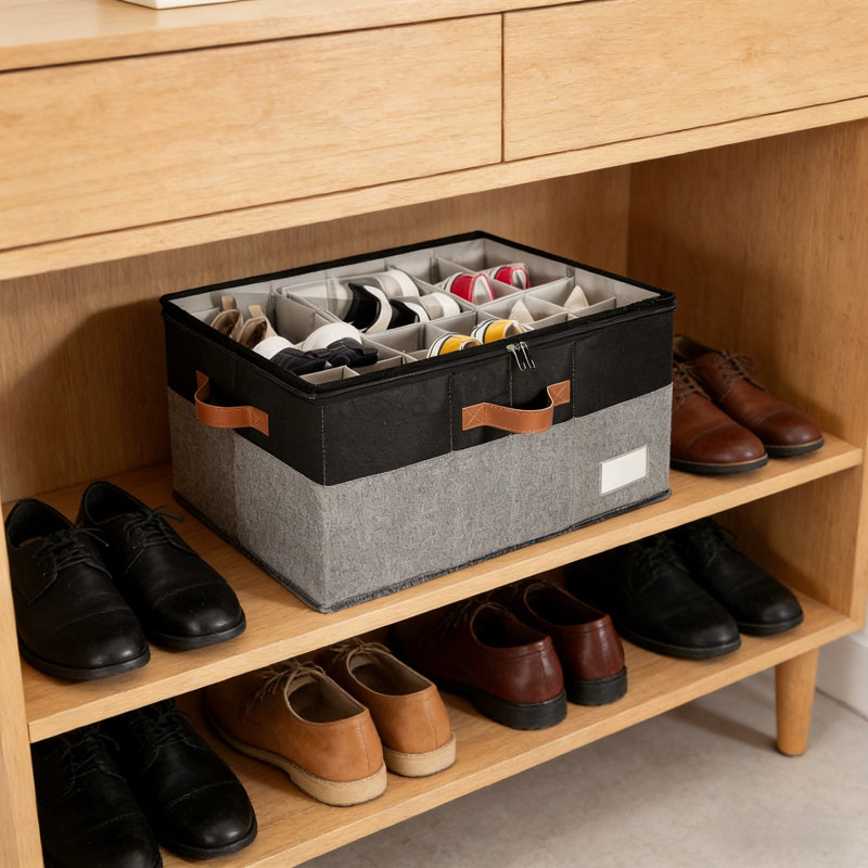 Range-chaussures Versastor à plusieurs niveaux avec couvercle transparent