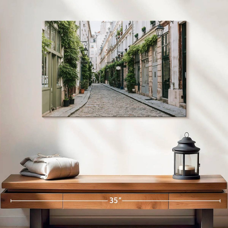 Sirci pavé rue de Paris, H 16 po x l 24 po