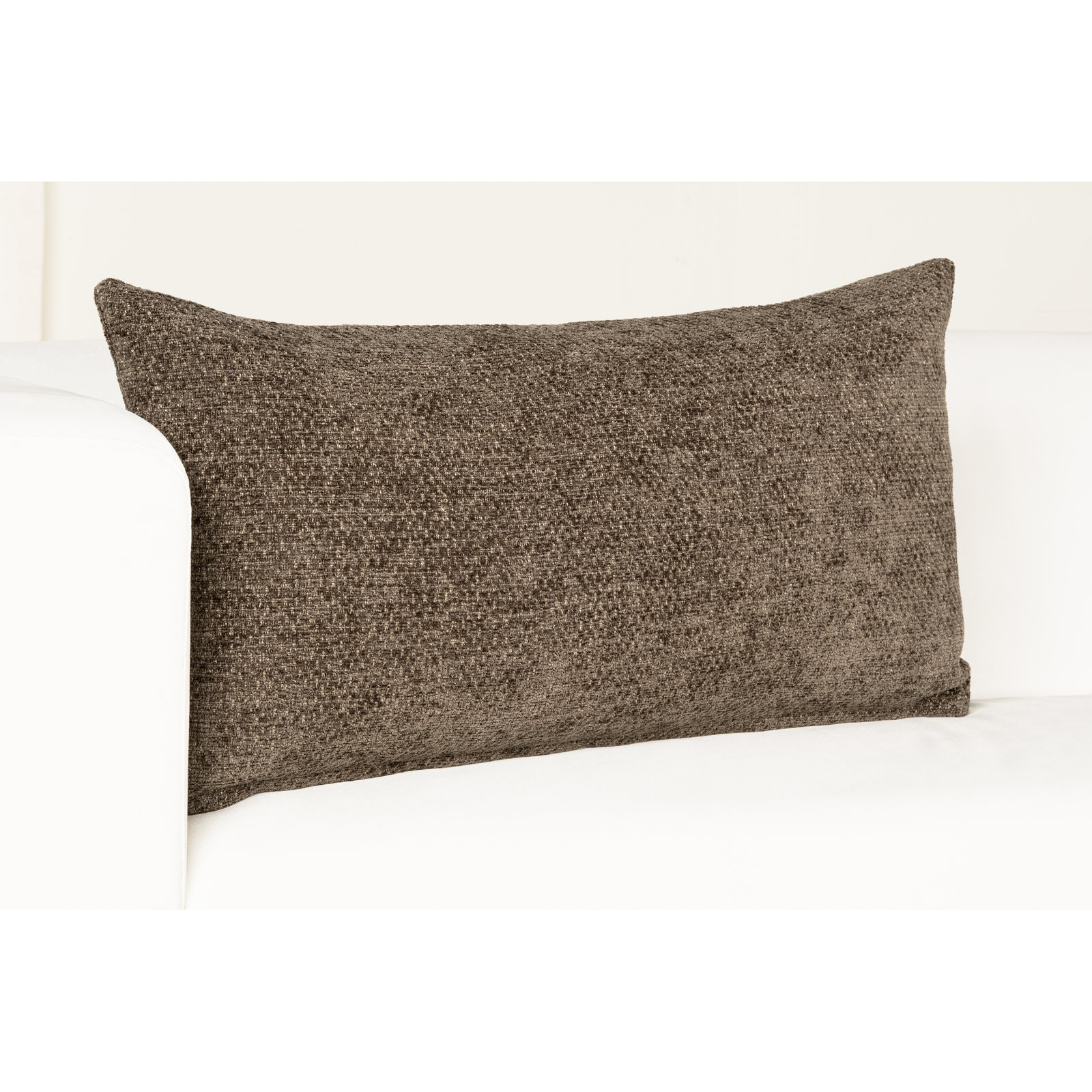 Serenity Throw Pillow, Polyester, 21" x 12", Espresso